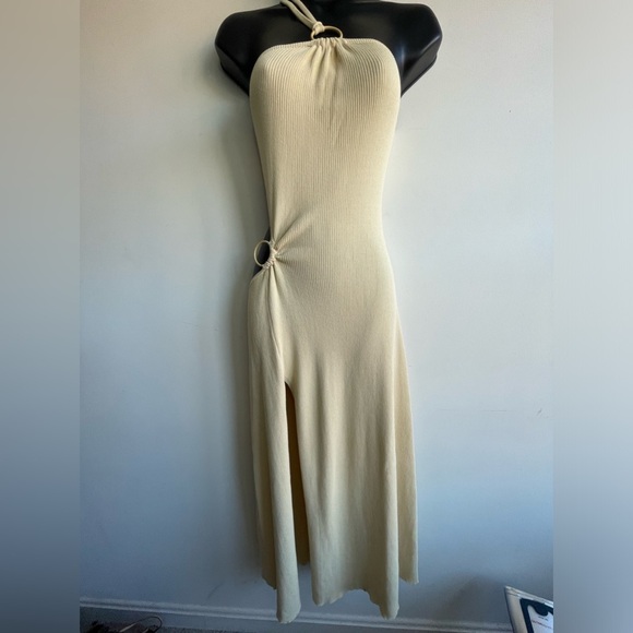 NWT For Love & Lemons||Keisha Maxi Dress in Tan, Size Large - Picture 7 of 13